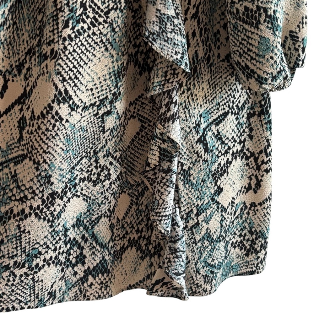 SLATE & WILLOW Phyton Printed Surplice Wrap Dress Xl - Picture 5 of 14